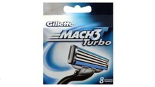 Сменные кассеты для бритья Gillette Mach 3 Turbo, 8 шт.