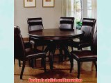 Hillsdale Nottingham Round Pedestal Dining Table Dark Espresso