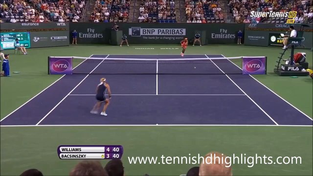 Serena Williams vs Timea Bacsinszky 1/4 Highlights HD Indian Wells 2015