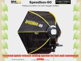 SMDV DIFF60 Speedbox Diffuser-60 - Professional 24-Inch Rigid Quick Folding Hexagonal Softbox