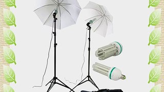 ePhoto Super Bright 2 x 120 LED Photography Video Studio Photo Umbrella Lighting Light Kit