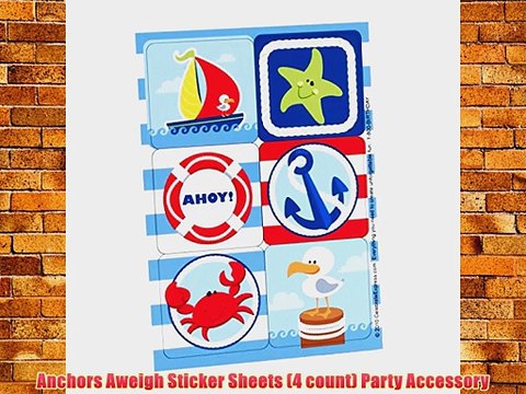 Anchors Aweigh Sticker Sheets (4 count) Party Accessory
