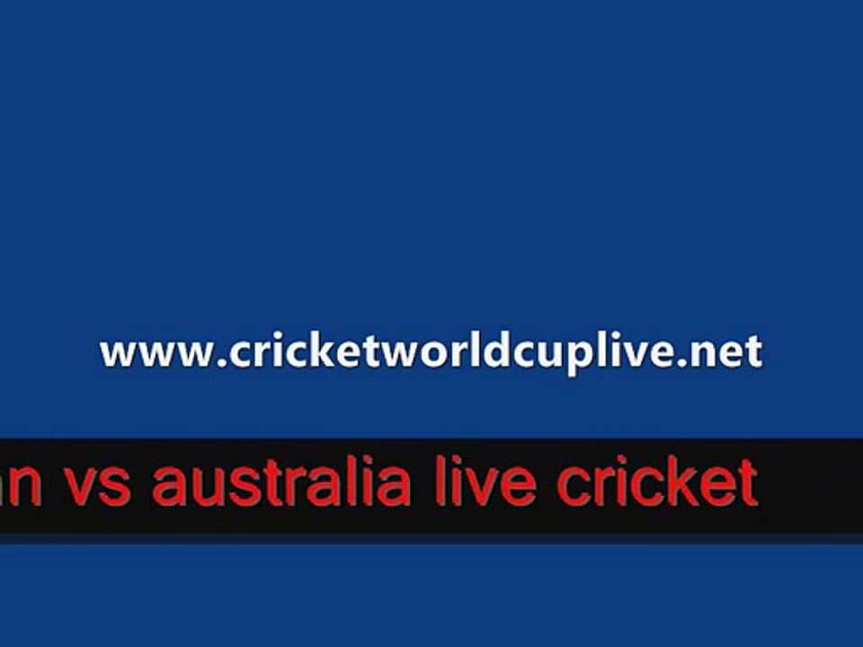 watch Aus vs Pak live cricket online