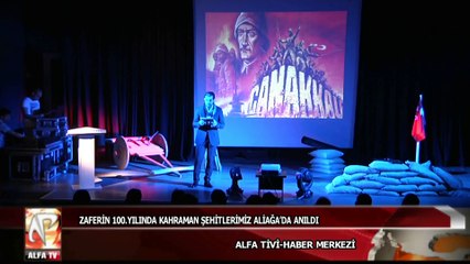 Zaferin 100.yılında kahraman şehitlerimiz Aliağa’da anıldı