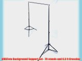 DMKFoto Background Support Set - 7ft stands and 6.5 ft Crossbar