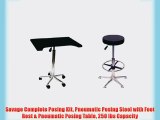 Savage Complete Posing Kit Pneumatic Posing Stool with Foot Rest
