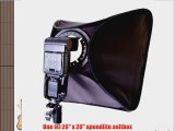 CowboyStudio Photo / Video 20in Speedlite Flash Softbox with L-Bracket Shoe Mount