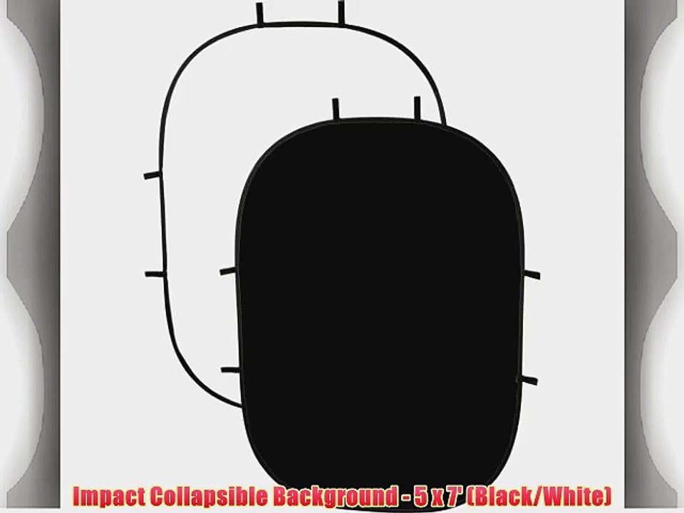 Impact Collapsible Background - 5 x 7' (Black/White)