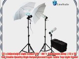 LimoStudio 1600 Watt Photography Umbrella Light Lighting Kit Video and Portrait Studio Umbrella