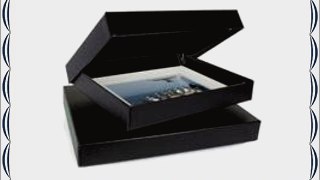 Archival Methods Onyx 11x17x2 Portfolio Box 11-3/8x17-3/8 Black Buckram / Black Lining.