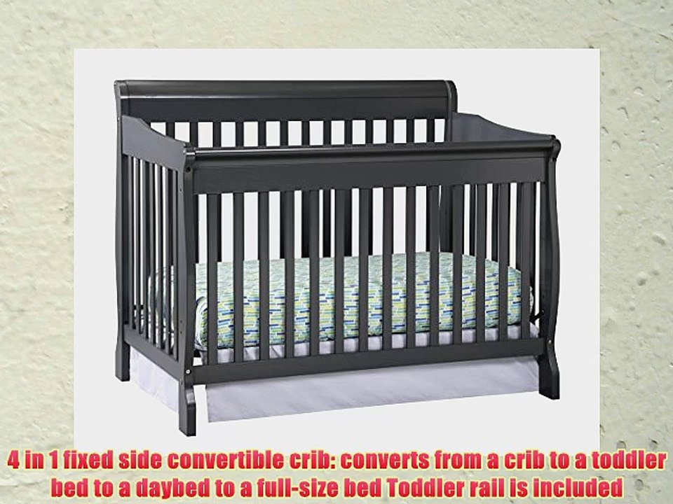 Stork Craft Modena Convertible Crib Gray