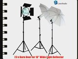 LimoStudio Photography Studio Continuous Lighting Light Kit Photo Umbrella Barndoor Light AGG950
