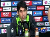 Australia vs Pakistan: Misbah Says Favourites Don't Always Win-19 Mar 2015