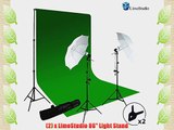 LimoStudio Photography Studio Photo Video Continuous Umbrella Light Lighting Kit with Chromakey