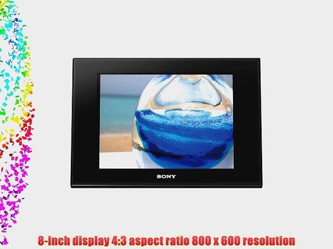 Sony DPF-D80 8-Inch LCD Digital Photo Frame (Black)