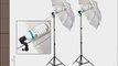 PBL Photo Studio Fluorescent Light Kit Video Lighting Photography 850 Watts with Umbrellas