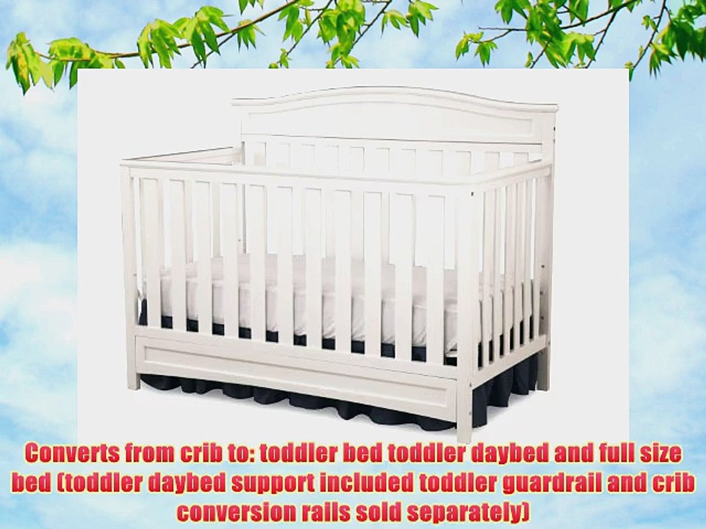 Delta Children Emery 4 In 1 Crib White Video Dailymotion