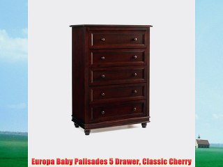 Europa Baby Palisades 5 Drawer Classic Cherry