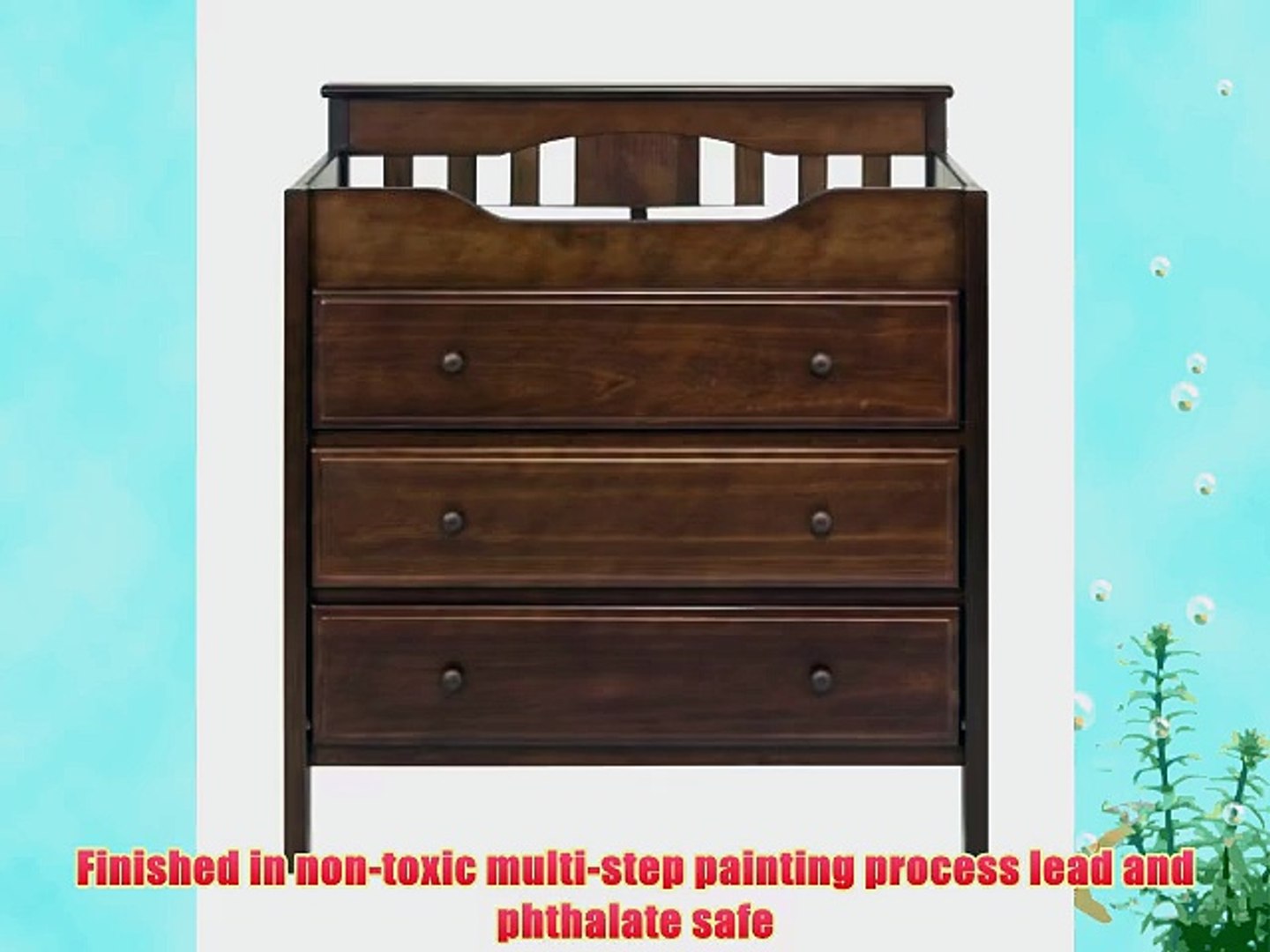 Davinci Jayden 3 Drawer Changer Dresser Espresso Video Dailymotion