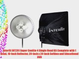 Interfit INT291 Super Coolite 4 Single Head Kit Complete with 1 Head 16-Inch Reflector 24-Inch