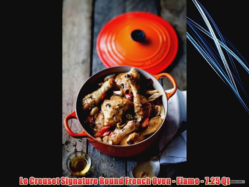 Le Creuset Signature Round French Oven - Flame - 7.25 Qt