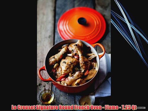 Le Creuset Signature Round French Oven - Flame - 7.25 Qt