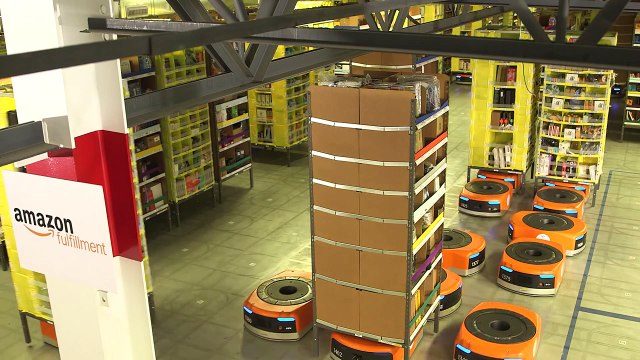 Amazon Warehouse Robots - 35 Orders per Second