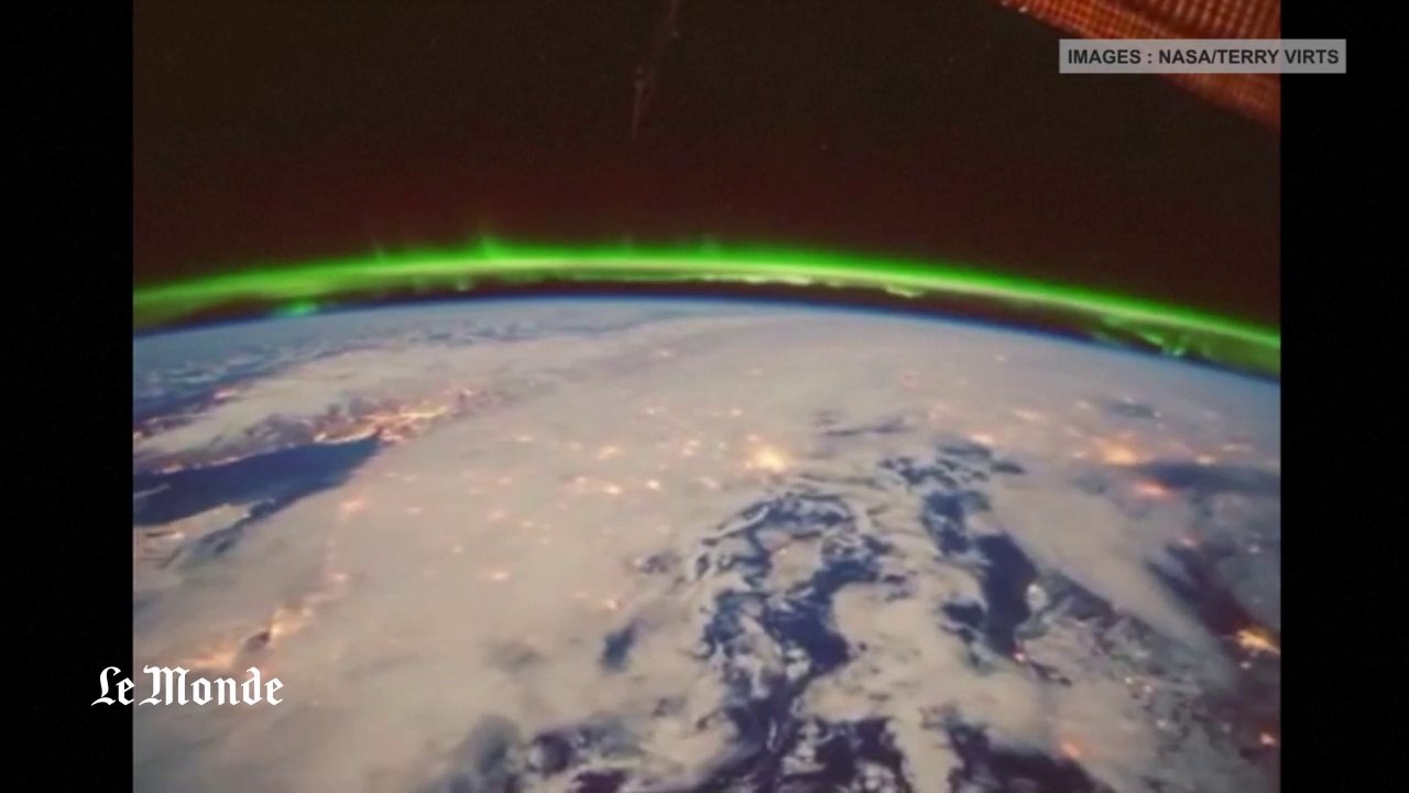 Des aurores boréales vues de l'espace