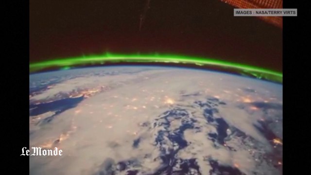 Des aurores boréales vues de l'espace