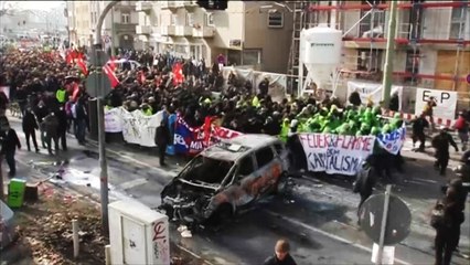 مظاهرات في فرانكفورت ضد سياسات الحكومة