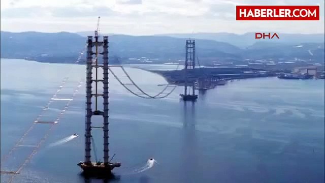 Kocaeli Körfez Köprüsü'nde Silüet Ortaya Çıkmaya Başladı