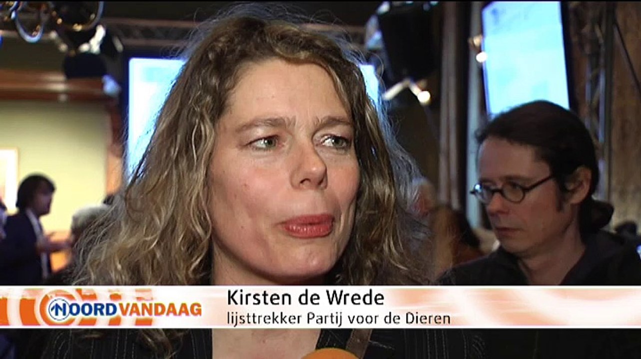 Kirsten de Wrede (Partij voor de Dieren) blij met verkiezingsuitslag - RTV Noord