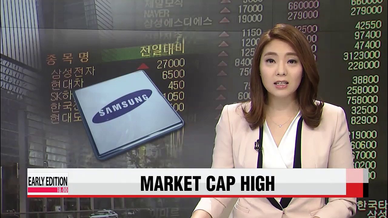 Samsung Electronics' market cap hits record high for this year