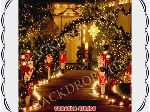 10'x20' Christmas Lights Computer Printed Background Backdrop