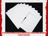 Set of 50 8x10 WHITE Picture Mats Mattes Matting for 5x7 Photo   Backing   Bags