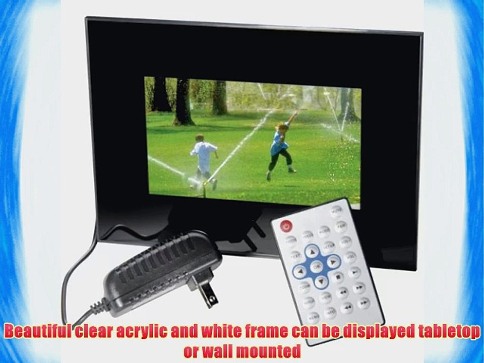 Sunpak 7-Inch Acrylic Digital Photo Frame (Black)