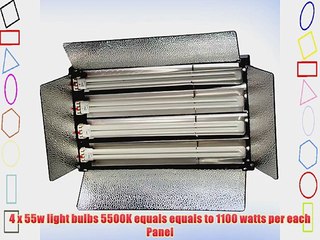 ePhoto 2200 Adjustable light output 2 Light Panels 2 x 1100 each Fluorescent CONTINUOUS PHOTO