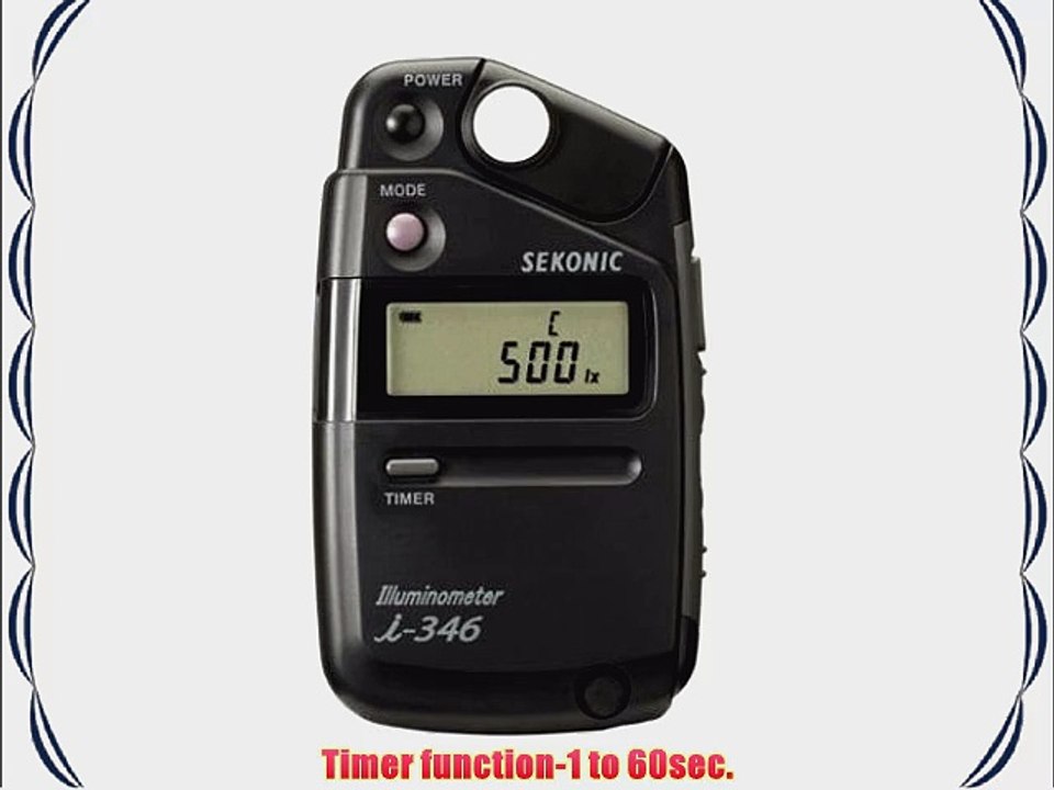 Sekonic Illuminometer i-346 Lux / Foot Candle Light meter
