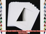 Pack of 10 16x20 WHITE Picture Mats with White Core Bevel Cut for 11x14 Pictures