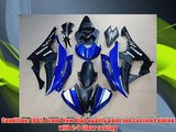 Blue w Matte Black Fairing Bodywork Injection for 20082013 Yamaha R600 YZFR6