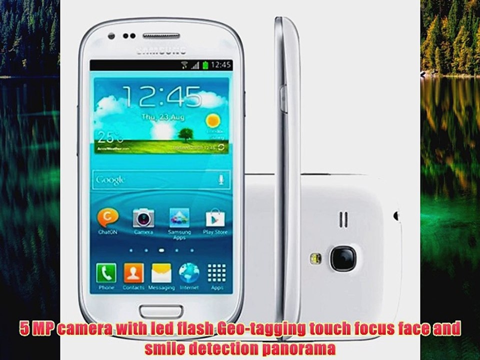 Samsung GTI8200 Galaxy S III 3 Mini GSM Unlocked Android Smartphone White