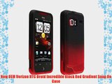 New OEM Verizon HTC Droid Incredible Black Red Gradient Snap On Case