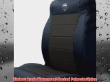 Trek Armor Jeep Seat Covers Black on Grey Front Bucket Seat Covers for 2007 to 2010 Jeep Wrangler Jk Pair