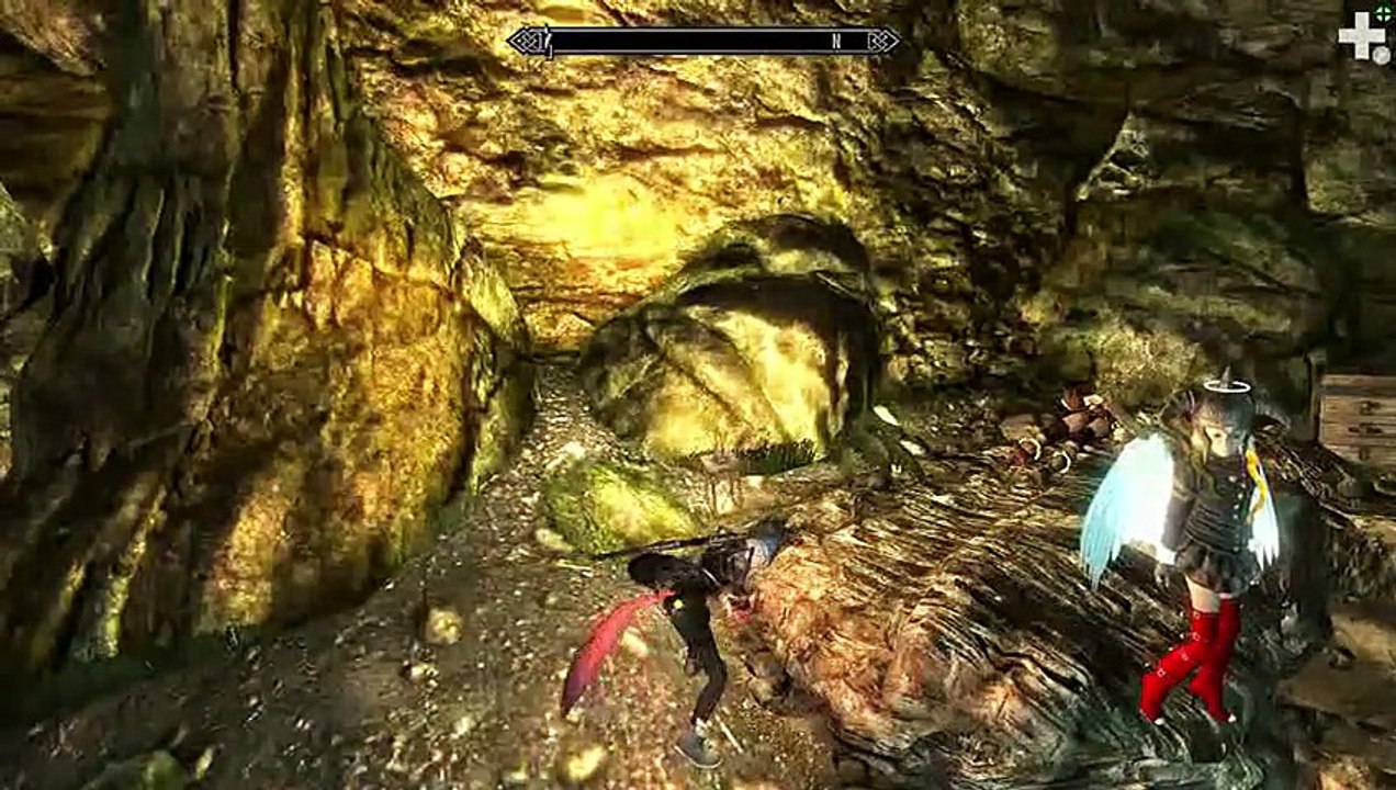 TESV Skyrim Tia Epolythe und Bernstein Die Steinbachhoehle Rifton Relax 2015-03-19 09-01-34-45