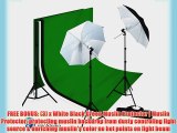 LimoStudio 400W Photography Lighting Light Kit   10' x 10' 100% Cotton Black Muslin Backdrop