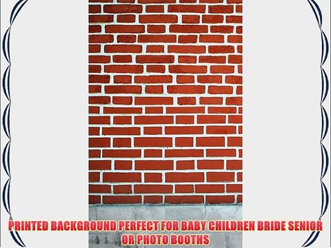 Printed Photography Background Brick BROWN RUST Titanium Cloth TC1648 Backdrop 5'x6' Ft (60x80)