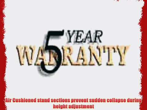 Alzo 10-Foot Air Cushioned All Metal Light Stand (Black)