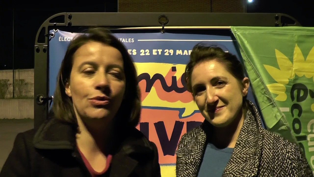 Soutien de Cécile Duflot à Nadège Grosbois et Mathieu Hanotin