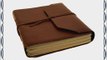 Indra Handmade Leather Journal  100% Cotton Pages Free Cotton Gift Bag (15cm x 20cm)