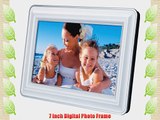 jWIN JP127 7-Inch LCD Digital Picture Frame (White)
